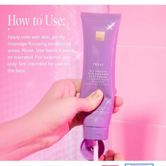 EWC Treat Get Smooth Skin Clearing Body Polish, 5 Fl oz, NWT - Picture 7 of 7